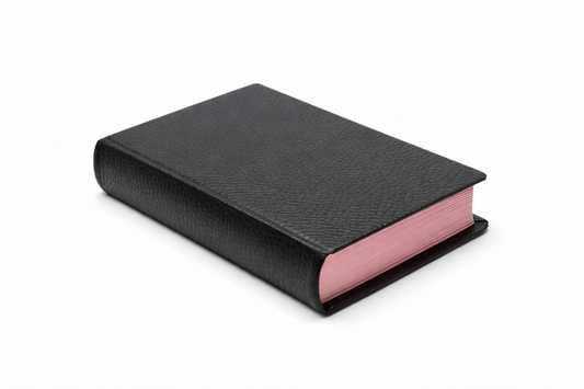 Bible - J.N.Darby No. 25 Genuine black leather cover, semi-yapp, gild edges