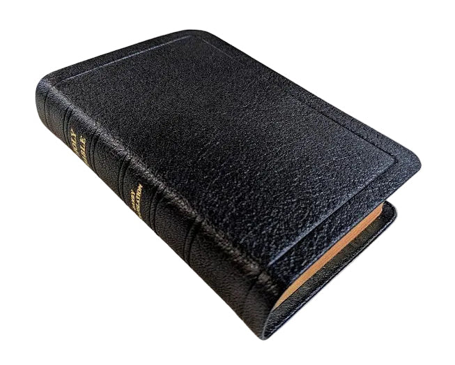 Bible - J.N. Darby No. 15 Genuine black leather cover, semi-yapp, gild edges