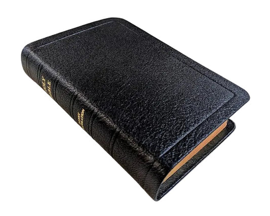 Bible - J.N. Darby No. 15 Genuine black leather cover, semi-yapp, gild edges