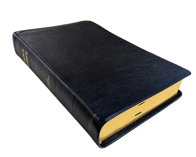 Family Bible - J.N. Darby No. 35 Genuine black leather soft cover, gilt edges, extra large