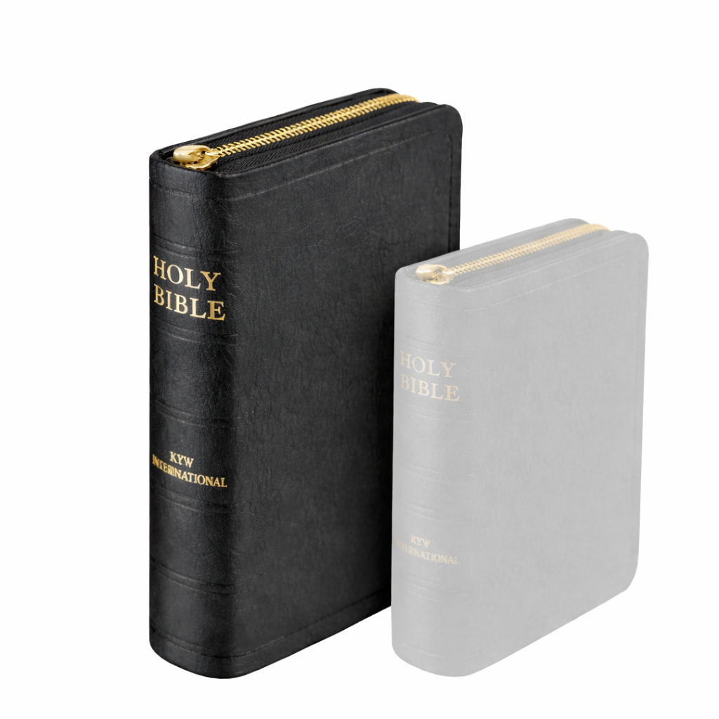 Bible - J.N. Darby No. 27 Genuine black leather cover, gilt edges, with zip