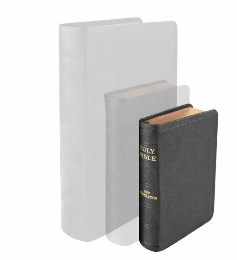 Bible - J.N. Darby No. 15 Genuine black leather cover, semi-yapp, gild edges - pre-used